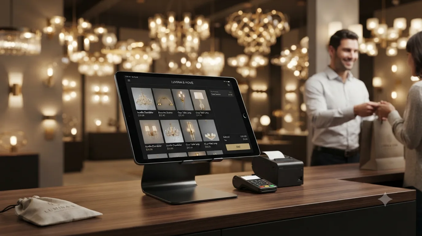 Retail Lighting & Décor POS website screenshot